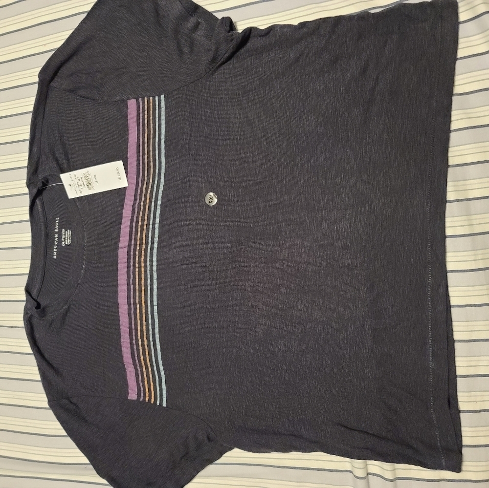 NWT AE crop boxy tee